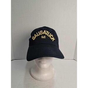 Saugatuck‎ MI Baseball Cap Navy Blue Embroidered Michigan Map Gear Est 1974 OSFM